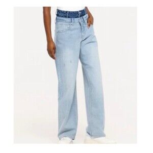 Wild Fable NWT Women's Mid-Rise 90's Relaxed Straight Jeans 4